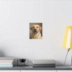Labrador Retriever Art, Warm Oil Portrait Canvas Print, Lab Dog Owner Gift, Pet Wall Art Decor for Home