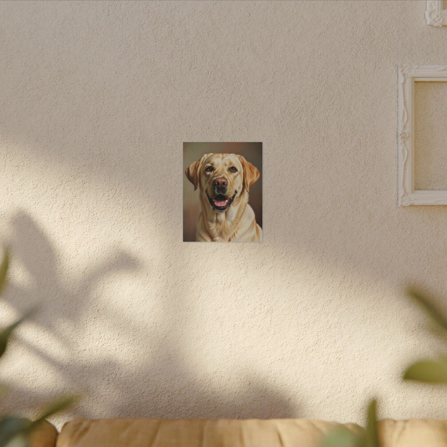 Labrador Retriever Art, Warm Oil Portrait Canvas Print, Lab Dog Owner Gift, Pet Wall Art Decor for Home