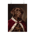 Labrador Retriever Kings & Queens matte poster print by Tritan, front
