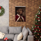 Labrador Retriever Kings & Queens matte poster print by Tritan, framed on wall