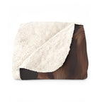 Labrador Retriever Kings & Queens sherpa blanket by Tritan, folded