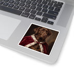 Labrador Retriever Kings & Queens vinyl sticker by Tritan, on a laptop