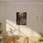 Labrador Retriever Medieval Knight canvas print by Tritan, sofa wall