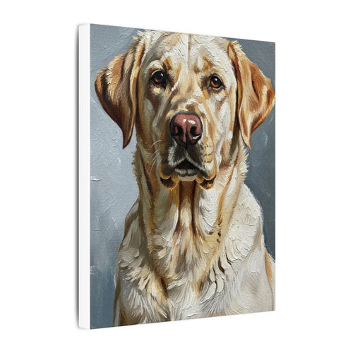 Gallery-wrapped canvas side profile showing the 0.75 inch depth