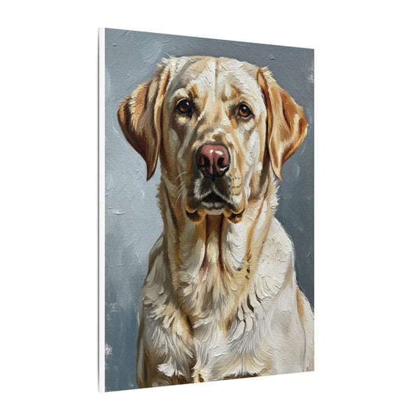 Labrador Retriever Oil Portrait Canvas Print | Regal Lab Wall Art | Dog Lover Gift | Elegant Pet Home Decor