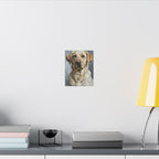 Labrador Retriever Oil Portrait Canvas Print | Regal Lab Wall Art | Dog Lover Gift | Elegant Pet Home Decor