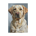 Labrador Retriever Oil Portrait canvas print by Tritan, front