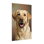 Labrador Retriever Oil Portrait canvas print by Tritan, side