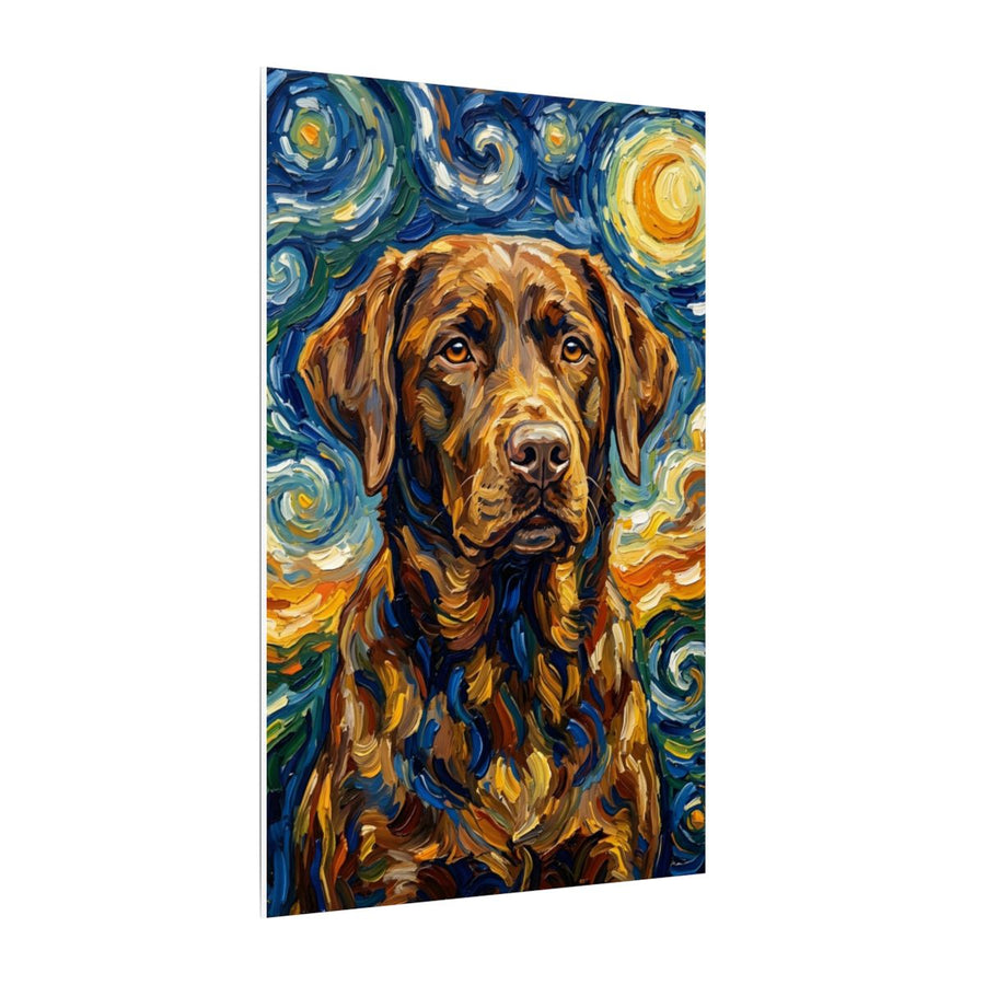 Labrador Retriever Post-Impressionist canvas print by Tritan, side