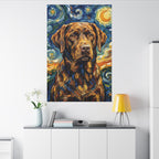Labrador Retriever Post-Impressionist canvas print by Tritan, desk wall