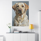 Labrador Retriever Oil Portrait canvas print by Tritan, desk wall