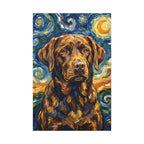 Labrador Retriever Post-Impressionist canvas print by Tritan, front