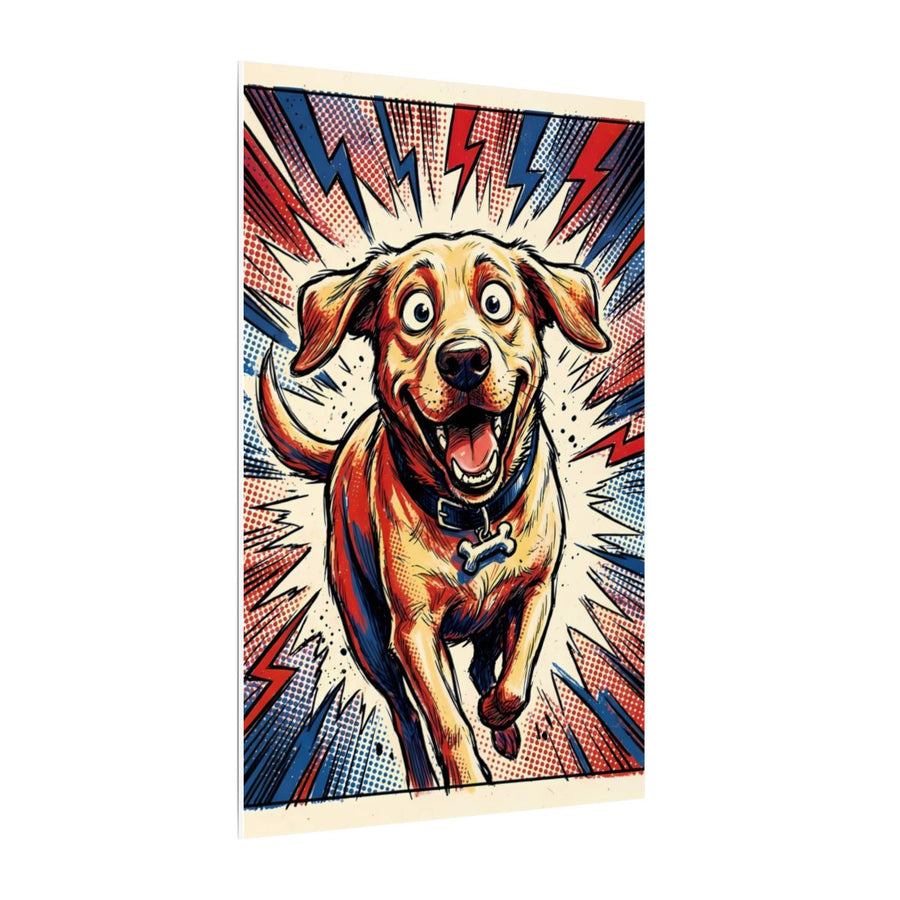 Labrador Retriever Comic Pop Art canvas print by Tritan, side