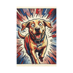 Labrador Retriever Comic Pop Art canvas print by Tritan, front