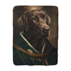 Labrador Retriever Renaissance Royal Portrait Regal Throw Blanket | Premium Dog Prints | Tritan