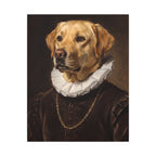 Labrador Retriever Renaissance Royal canvas print by Tritan, front
