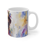 Labrador Retriever Watercolor ceramic mug by Tritan, right handle