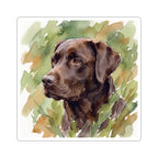 Labrador Retriever Watercolor vinyl sticker by Tritan, front