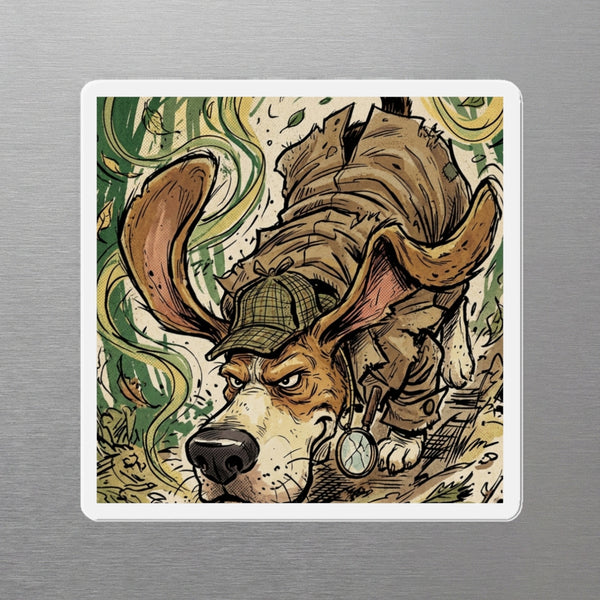 Beagle Comic Pop Magnet, Bold Dog Art, Beagle Lover Gift, Die-Cut Fridge Magnet