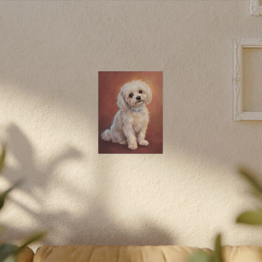 Maltese | Painted Portrait Canvas (Style B)