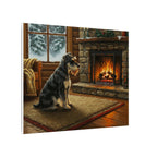 Miniature Schnauzer Acrylic canvas print by Tritan, side