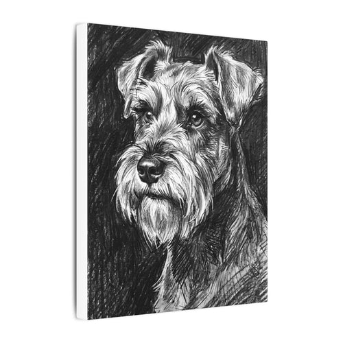 Gallery-wrapped canvas side profile showing the 0.75 inch depth