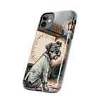 Miniature Schnauzer Halloween tough phone case by Tritan, side