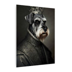 Miniature Schnauzer Renaissance Royal canvas print by Tritan, side