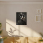 Miniature Schnauzer Renaissance Royal canvas print by Tritan, sofa wall