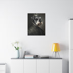 Miniature Schnauzer Renaissance Royal canvas print by Tritan, desk wall