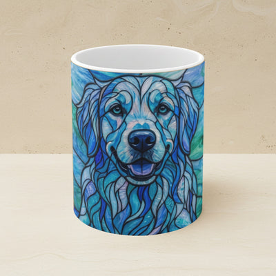 Golden Retriever Low Poly Cool Jewel Ceramic Mug 11oz | Dog Lover Gift