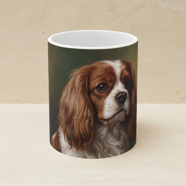 Dark Botanical Peony and Fern Ceramic Mug 11oz — Earthcore Collection