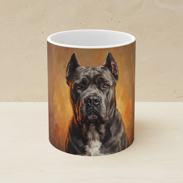 Acrylic Gallery Print Cane Corso - Warm Ochre | Ceramic Mug 11oz