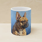 French Bulldog Acrylic ceramic mug by Tritan, angled view