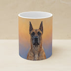 Great Dane Acrylic ceramic mug by Tritan, angled view