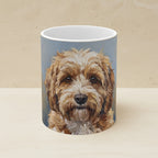 Havanese Acrylic ceramic mug by Tritan, angled view
