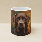 Labrador Retriever Acrylic ceramic mug by Tritan, angled view