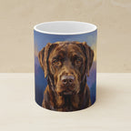 Labrador Retriever Acrylic ceramic mug by Tritan, angled view