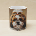 Shih Tzu Acrylic ceramic mug by Tritan, angled view