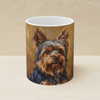 Yorkshire Terrier Acrylic ceramic mug by Tritan, angled view