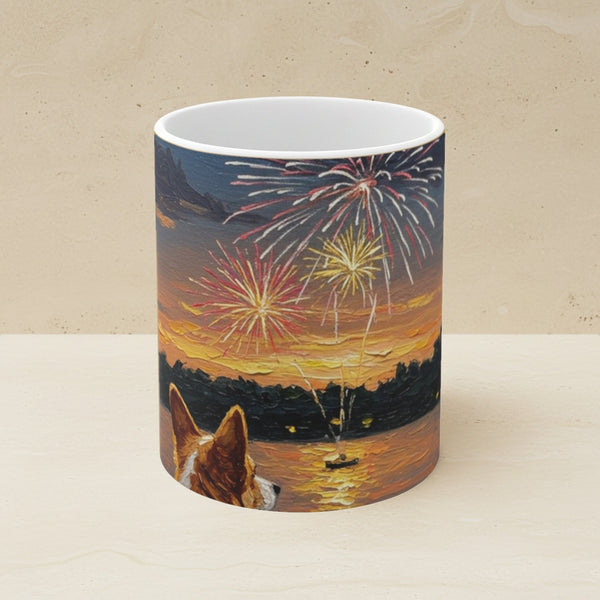 Independence Pups Corgi Ceramic Mug | Tritan