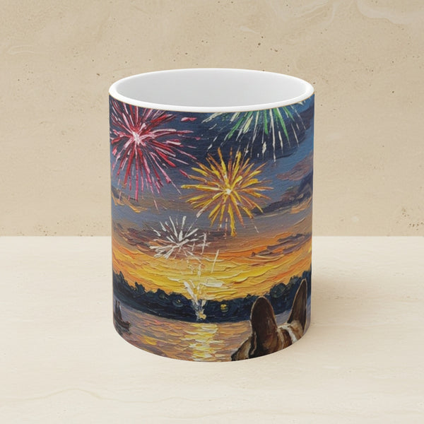 Independence Pups French Bulldog Ceramic Mug | Tritan