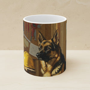 On the Clock German Shepherd Ceramic Mug | Tritan