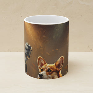 Stage Lights Corgi Ceramic Mug | Tritan
