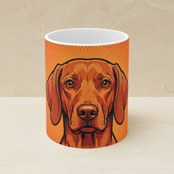 Dachshund Comic Pop Art Ceramic Mug 11oz | Premium Dog Art | Tritan
