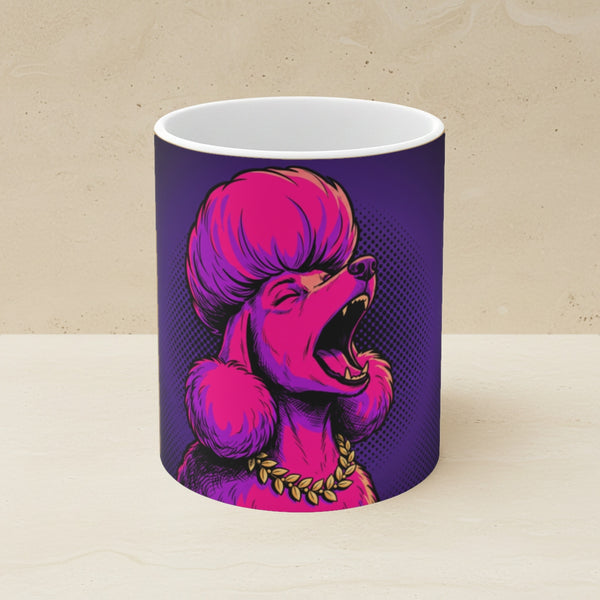 Poodle Comic Pop Art Ceramic Mug 11oz | Premium Dog Art | Tritan