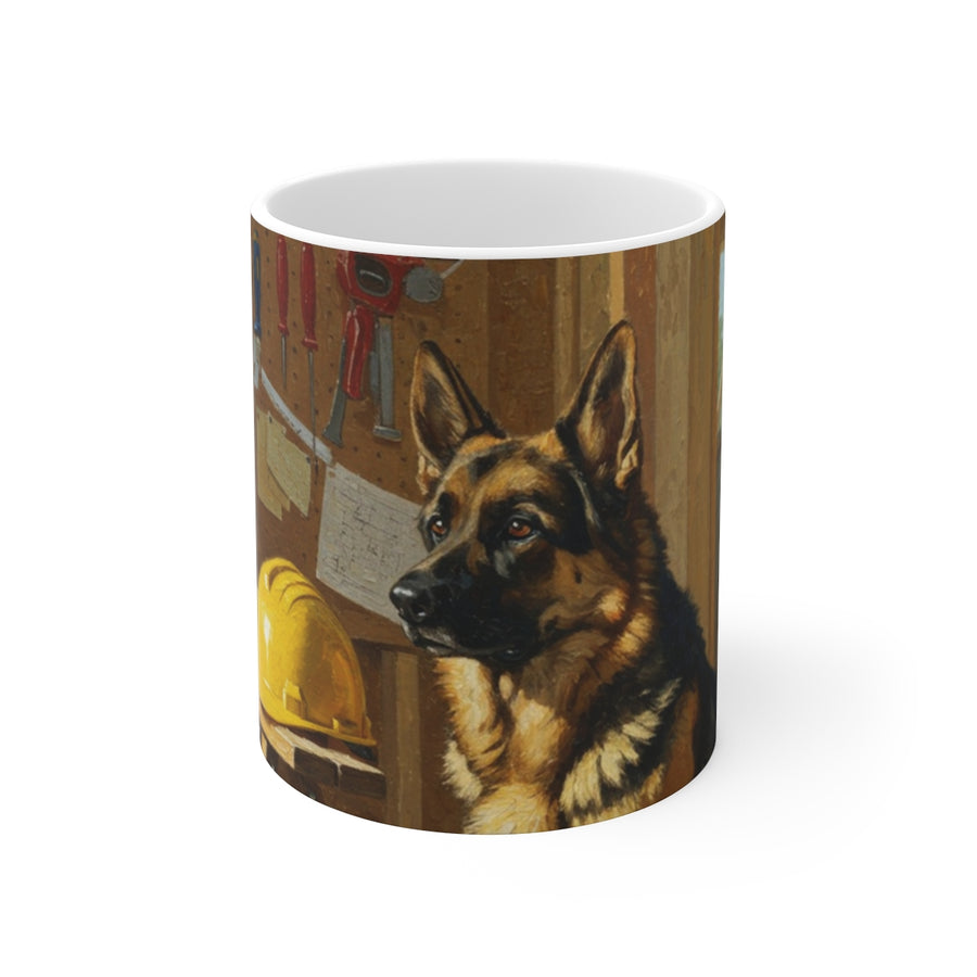 On the Clock Collection Box | German Shepherd | Mug + Tumbler + Notebook | Tritan