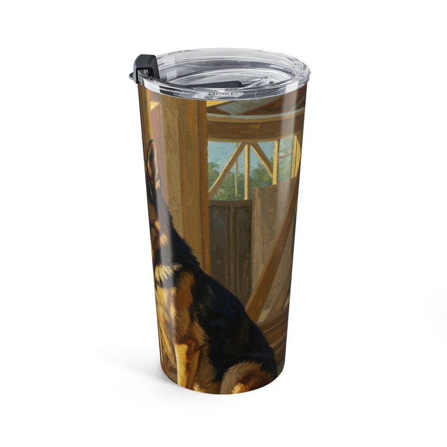On the Clock German Shepherd Tumbler 20oz | Tritan