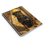 On the Clock Rottweiler Spiral Notebook | Tritan