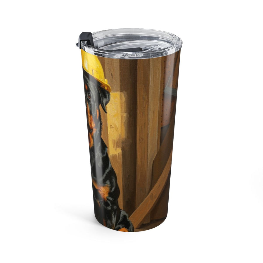 On the Clock Rottweiler Tumbler 20oz | Tritan